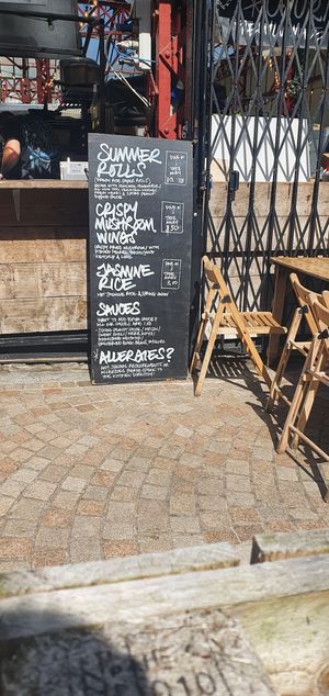 Menu at Banh Vi in Manchester