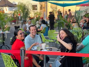 The patio is the place to be! at Ironbark Ciderworks  in Claremont
