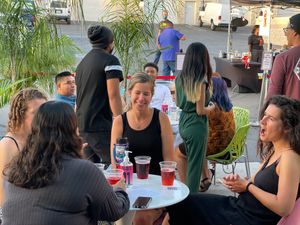 We love it outside! at Ironbark Ciderworks  in Claremont