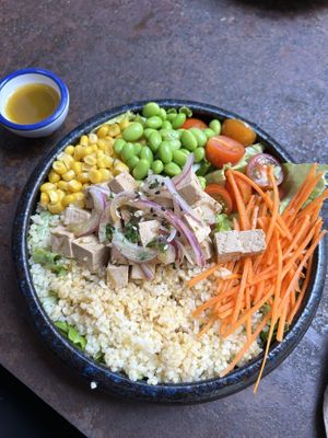 Tofu bowl   at Polka in San Sebastian