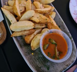 Patatas bravas at Polka in San Sebastian