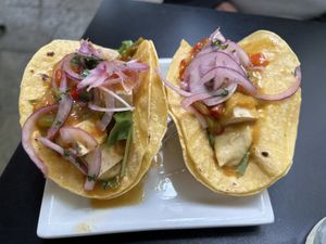 Veggie fit tacos   at Polka in San Sebastian