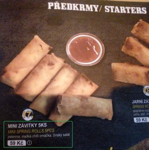 Vegan options - starters
Mini spring rolls fully vegan at Golden Sun in Havlickuv Brod