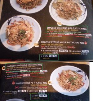 Vegan options - main dishes
Other dishes needs request without eggs + fish sauce. Some of them with tofu option at Golden Sun in Havlickuv Brod