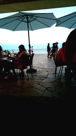 Look at the sea at Gusto BistroBar in Blanes