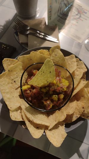 Ceviche de mango at O Mexilón in Ourense