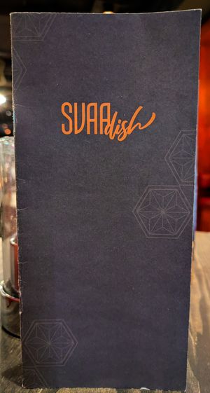 Menu page at SVAAdish at SVAAdish in Hamburg