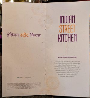 Menu page at SVAAdish at SVAAdish in Hamburg