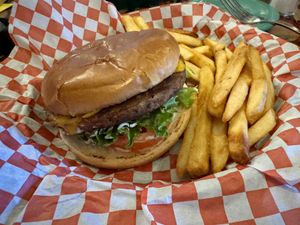 Vegan chipotle black bean burger   at Galway Bay in Ocean Shores