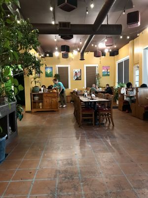 just part of the dining room  at Gloria's Pupuseria in Staunton