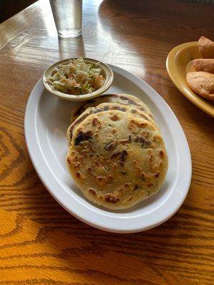   at Gloria's Pupuseria in Staunton