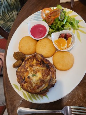 Omelette (vegetarian) at Mi Querencia in Mallorca