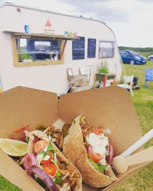 Jackfruit Shawarma  at Ellies Soul Kitchen in Helston