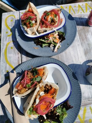 Jackfruit swarama at Ellies Soul Kitchen in Helston