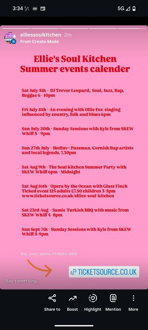  at Ellies Soul Kitchen in Helston