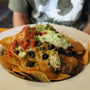 Vegan Nachos at Cafe Gertrude in Portland