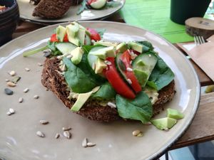 Vegan sandwich at Zizo in Utrecht
