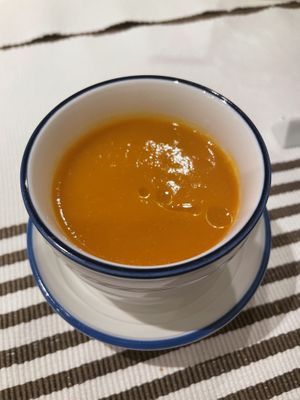 Carrot soup Dinner course  at Vegetable Dining Sakai in Odawara