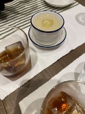 Cauliflower soup  at Vegetable Dining Sakai in Odawara