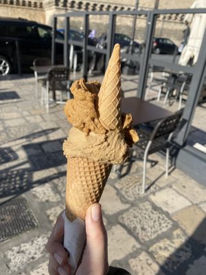 Vegan coffee ice cream   at Gelateria Gentile  in Bari