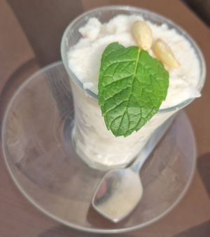 Almond granita at Gelateria Gentile  in Bari