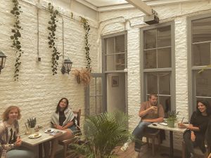 Patio at KK's in Maastricht