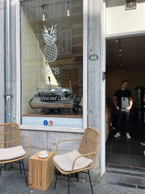 outside seating  at KK's in Maastricht