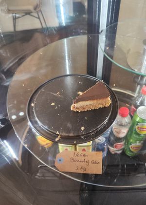 Vegan bounty cake at KK's in Maastricht