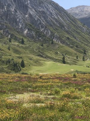 Photo from our lunch table at Oxygène Café in Tignes