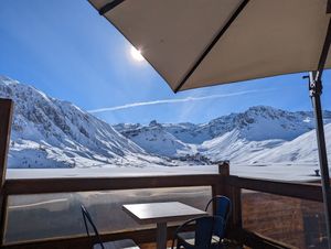 Great view! at Oxygène Café in Tignes