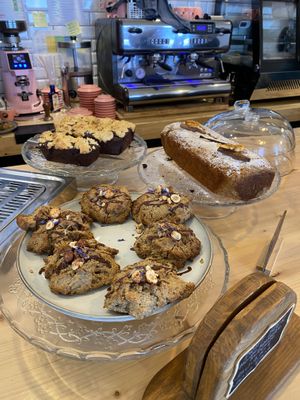 Vegan desserts  at Oxygène Café in Tignes