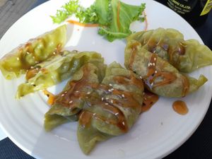 Vegetables gyozas at JT Ryokucha in Altea