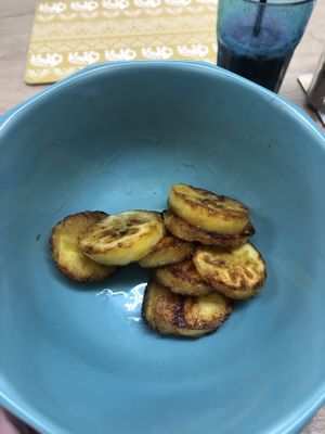 Fried plantain  at Leah's Place  in Wolverhampton