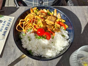 Seitan Curry at De Blauwe Schuit in Leuven