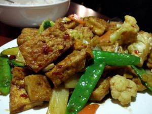 Szechwan Tofu at Dragon Palace in Stanwood