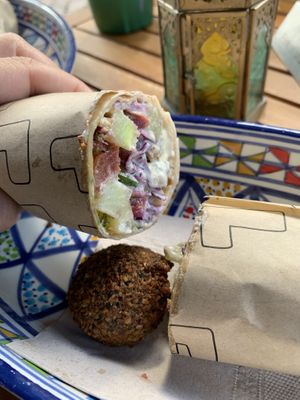 Falafel  at FLFL Haarlem in Haarlem