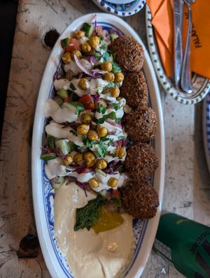 Falafel salad at FLFL Haarlem in Haarlem