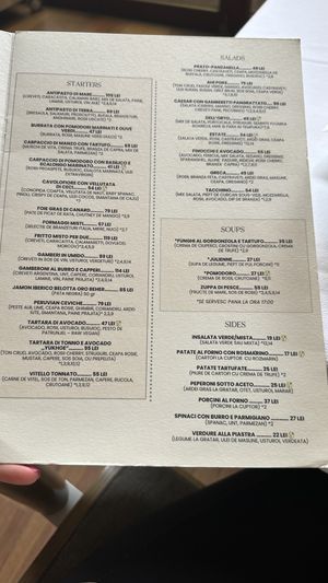 Updated menu 2023  at Prato in Brasov