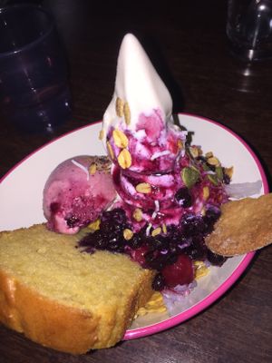 Berry parfait at Aju in Osaka