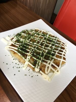 okonomiyaki at Aju in Osaka