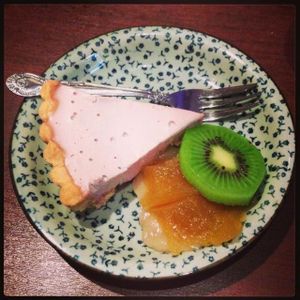 strawberry tart at Aju in Osaka
