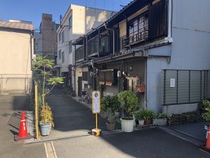View from the Main Street - continuing in a North Easterly direction away from Nakazakicho station at Aju in Osaka