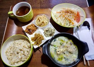 The lunch was delicious. at Aju in Osaka