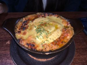 Rice Paper Lasagna. Couldn’t find much of the pasta sheets, but it was delicious none the less! at Aju in Osaka