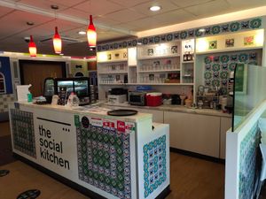 Cashier counter at The Social Kitchen - YMCA in Central Singapore