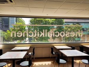 View from dining area at The Social Kitchen - YMCA in Central Singapore