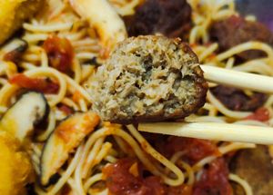 NoMeat ball 😋 at The Social Kitchen - YMCA in Central Singapore