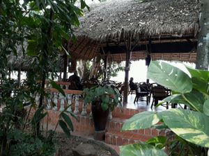 Garden  at Mut Mee Restaurant in Nong Khai