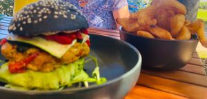 Vegetarian stack happily made vegan on request. Tasty, organic produce and awesome coffee. Great vibe and accomodating staff. Recommend A+++ at The Gillies Cafe in Yungaburra