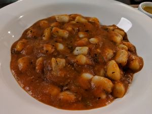 Gnocchi with tomato sauce at Bio Carioca in Rio De Janeiro